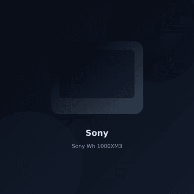 Sony Wh 1000XM3
