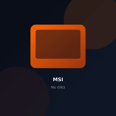 Msi Gf63